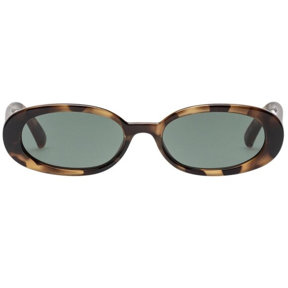 Le Specs Outta Love Tortoise Shell Uni-Sex Oval Sunglasses - Picture 2 of 4